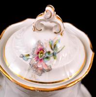 XX. sz. eleje. Pfeiffer & Löwenstein, Jelzett porcelán teás készlet. Matricás. Hibátlan, hat sze...