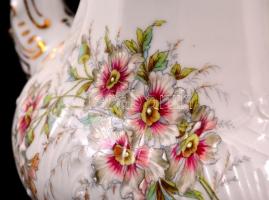 XX. sz. eleje Pfeiffer & Löwenstein. Jelzett porcelán teás készlet. Matricás.  hat személyes.Kis...