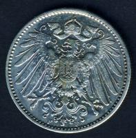 Német Birodalom/Császárság 1914F 1M Ag T:2/3