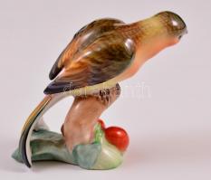 Herendi porcelán madár, kézzel festett, jelzett, hibátlan, m: 7 cm
