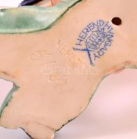 Herendi porcelán madár, kézzel festett, jelzett, hibátlan, m: 7 cm