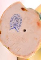 Herendi porcelán madár, kézzel festett, jelzett, hibátlan, m: 9 cm