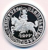 DN A legértékesebb magyar érmék - II. Ulászló ezüst guldinerének replikája ezüstözött Cu emlékérem COPY beütéssel, tanúsítvánnyal (40mm) T:PP