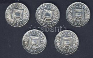 Ausztria 1926. 1/2Sch Ag (5x) T:2/3,3