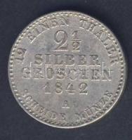 Német Államok/Poroszország 1842A 2 1/2Gr Ag T:3