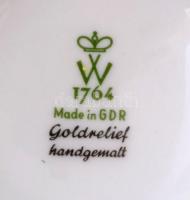 Wallendorf porcelán váza, kézzel festett, jelzett, hibátlan, m: 14 cm