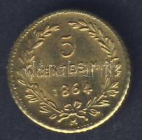 San Marino 1864. 5c modern Au mini utánzata 0,333-as minőségű T:2
