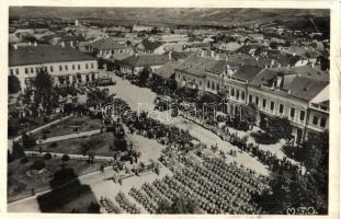 1940 Szamosújvár, Gherla; bevonulás / entry of the Hungarian troops (ragasztónyom / glue mark)