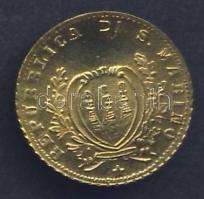 San Marino 1864. 5c modern Au mini utánzata 0,333-as minőségű T:2