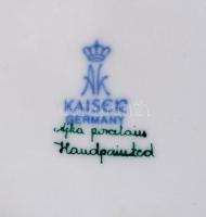 Kaiser porcelán váza, kézzel festett, jelzett, hibátlan, m: 18,5 cm