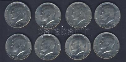 USA 1971-85. 1/2$ (8x) "Kennedy" T:2,3
