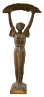Szabadság-szobor, bronz, jelzés nélkül, m: 37 cm