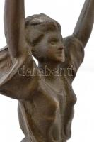 Szabadság-szobor, bronz, jelzés nélkül, m: 37 cm