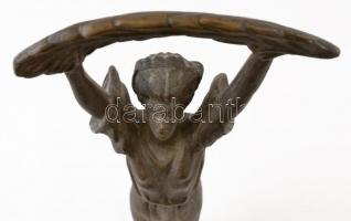 Szabadság-szobor, bronz, jelzés nélkül, m: 37 cm