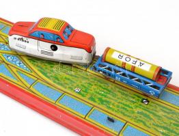 Rakodó vonat, retró lemezjáték, eredeti dobozában