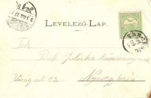 1905 Tarcal, Plébánia, Római katolikus templom. Fénynyomat Divald műintézetéből (EB)