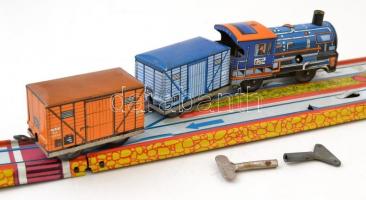 Tolató vonat, retró lemezjáték, eredeti dobozában