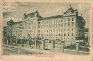1899 Pécs, Hadapród iskola. Kiadja Fischer Ferenc, Rechnitzer Ottokár fénynyomdája 171. (szakadás / tear)