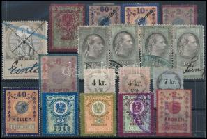 48 db vegyes osztrák illetékbélyeg