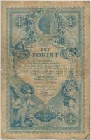 1888. 1Ft/1G T:III- Hungary 1888. 1 Forint / 1 Gulden C:VG Adamo G126