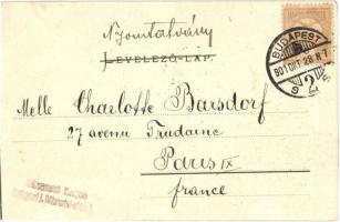 1901 Budapest V. Deák Ferenc szobor. Ganz Antal 25. (EK)