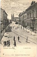1903 Miskolc, Szemere utca, sínek. Fényképezte Forstné Váncza Emma (EK)