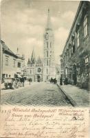 1899 Budapest I. Királyi vár, Mátyás templom. Kiadja Schmidt Edgar (EB)