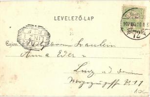 1902 Budapest VIII. Baross utca, Üllői út, Kálvin tér, villamos, Gyógyszertár, Magyar Lámpagyár üzle...