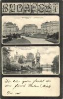 1905 Budapest, Szabadság tér, Városliget, Vajdahunyad vára (EB)