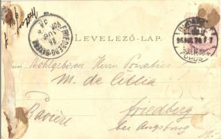 1896 (Vorläufer!!!) Budapest, Nemzeti Múzeum, Műegyetem, Parlament, Országház, Nemzeti Színház, Közp...