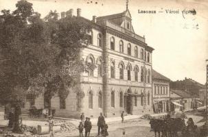 Losonc, Lucenec; Városi vigadó és szálló, építkezés / redoute and hotel, construction (EK)