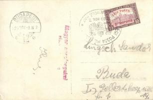 Budapest I. Királyi vár, Tabán. Magyar Aeroforgalmi Részvénytársaság légi felvétele / aerial view + ...