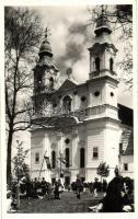 Csíksomlyó, Sumuleu Ciuc; Kegytemplom és kápolna / church and chapel - 2 db régi képeslap / 2 pre-1945 postcards