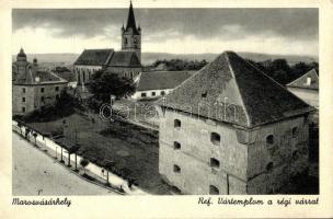 Marosvásárhely, Targu Mures; Református vártemplom, régi vár / Calvinist castle church with old castle