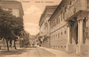 Temesvár, Timisoara; Zápolya utca, bútor raktár / street, furniture shop