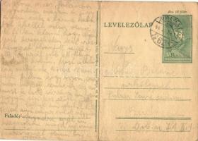 1944 3 db levél Kohn Bélánénak zsidó KMSZ (közérdekű munkaszolgálatos) hozzátartozójától / 3 
WWII ...