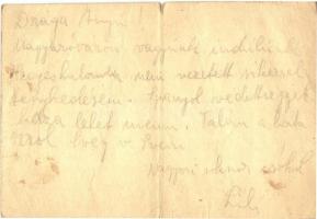 1944 3 db levél Kohn Bélánénak zsidó KMSZ (közérdekű munkaszolgálatos) hozzátartozójától / 3 
WWII ...