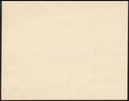 1935 Bókay János (1822-1884) orvos saját kézzel írt üdvözlő sorai bátyjának