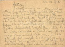 1942 Székely György zsidó 101/11. KMSZ (közérdekű munkaszolgálatos) levele feleségének Székely Györg...