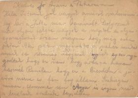 1943 Szóbel Lajos zsidó 101/63. KMSZ (közérdekű munkaszolgálatos) levele édesanyjának Özv. Szóbel Ig...