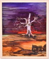 Si jelzéssel: Kívülálló. Olaj, farost, keretben, 60×50 cm