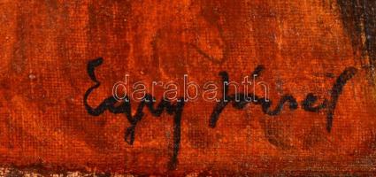 Egry jelzéssel: Férfi portré. Olaj, vászon-farost, 32×28 cm