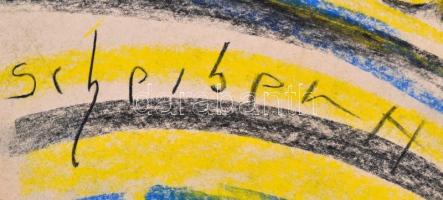 Scheiber jelzéssel: Primadonna. Vegyes technika, papír, 43×29 cm