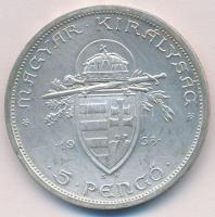 1938. 5P Ag "Szent István" T:1-
Adamo P8.1