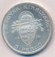 1938. 5P Ag "Szent István" T:1-
Adamo P8.1
