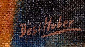 Dési jelzéssel: Férfi portré. Olaj, farost, 35×26 cm