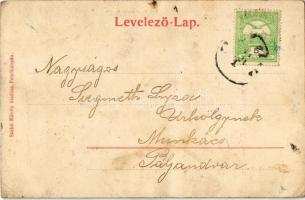 1913 Felsőbánya, Baia Sprie; Siegmeth menedékház a Fekete hegyen. Szabó Károly kiadása / rest house ...