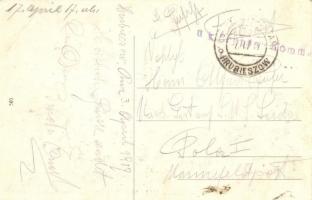 1914-16 Mezőlaborc, Medzilaborce; Az oroszdúlta Zemplén, monostor templom romjai / WWI Medzilaborce ...