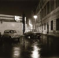 cca 1974 Budapest, a Deák tér éjjel, 11 db vintage negatív, 6x6 cm