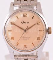 Onsa svájci óra 17 köves szerkezettel, szép számlappal, működő állapotban, fém szíjjal